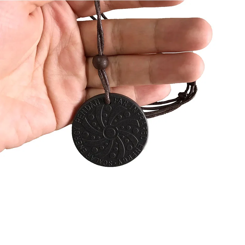 

Quantum Energy Science Pendant Price Bio Scalar Energy Pendant,lava energy pendants Necklace, Black