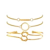 Hot Selling Vogue Classic Concentric Ring Bracelet Knot Bangle Circle Chain Simple Gold Bracelet For Women