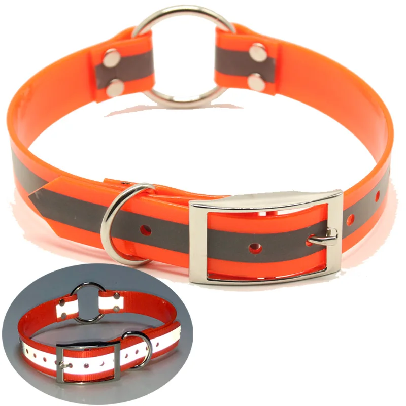 Eco-friendly Waterproof Wholesale Reflective TPU Greyhound Hunting Dog Collar,Fluorescent Dog Collar For Training Dogs