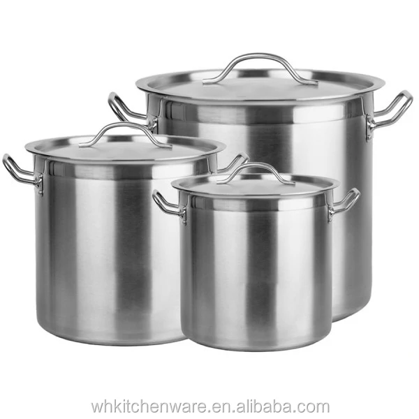 

NSF Listing Large Capacity Heavy Duty Stainless Steel 100 liter cooking pots for restaurant