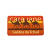 Round corner camel woven patches