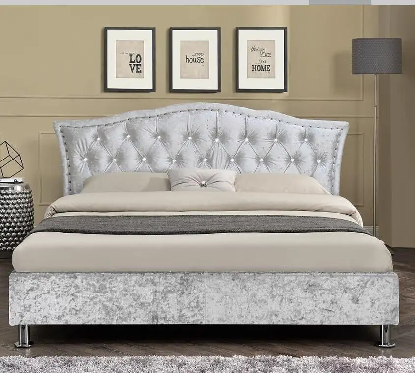 Hot models and cheapest price fabric bed in 2019 bedroom furniture