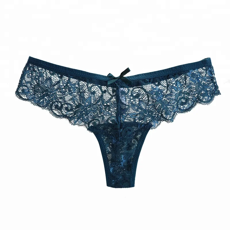 

Fashion Women G-string Panties Transparent Flower Lace Sexy Lingerie Thongs Underwear