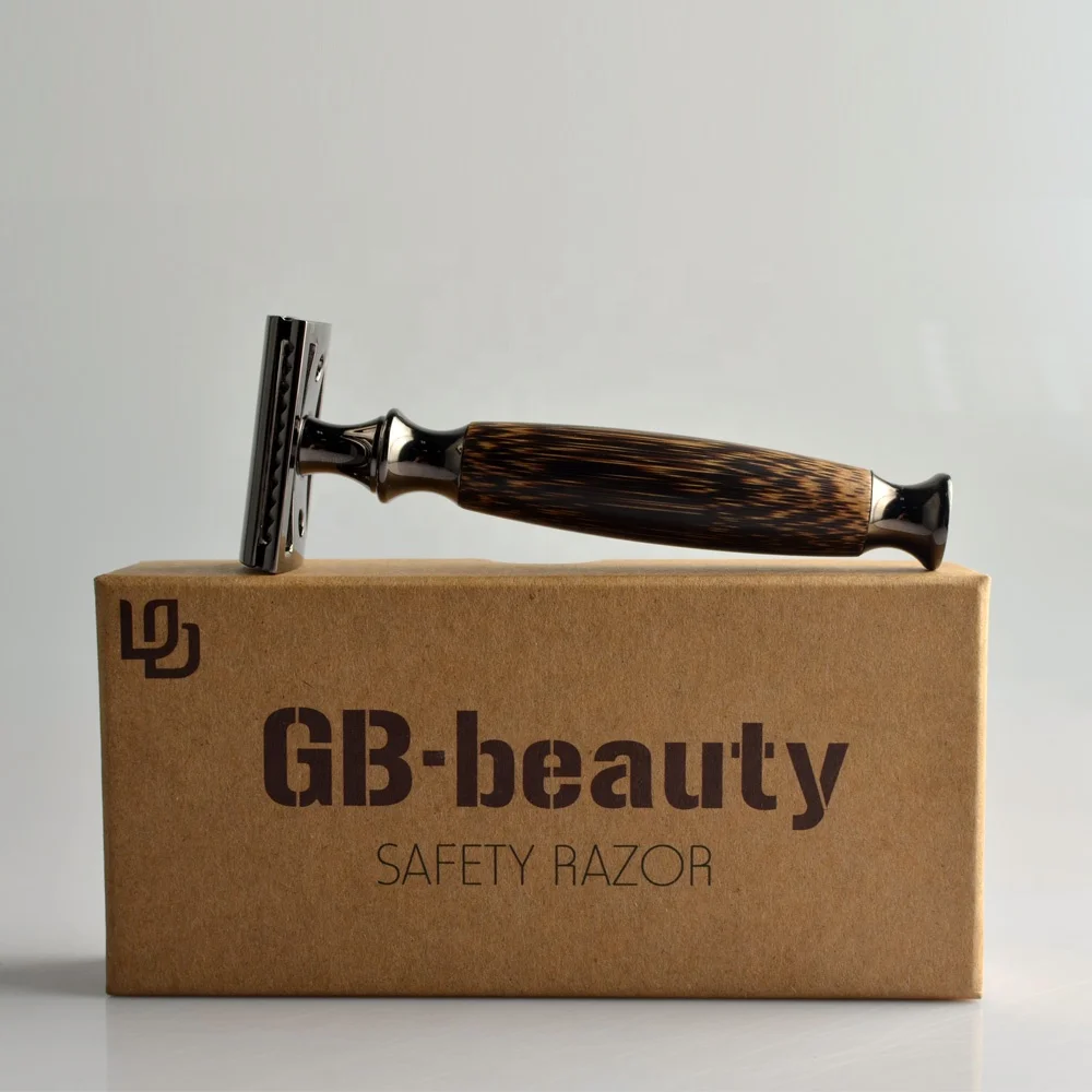 
high quality eco bamboo wood handle double edge safety razor  (62024476859)