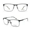 KK1027 China Factory Wholesale Gentleman Spectacle Frames Acetate Optical Eyeglasses Frame with Metal Flex Temple