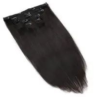 

70g 6piece 16inch Full Cuticle Double Drawn Remy Indian Hair Clip in Hair Extension