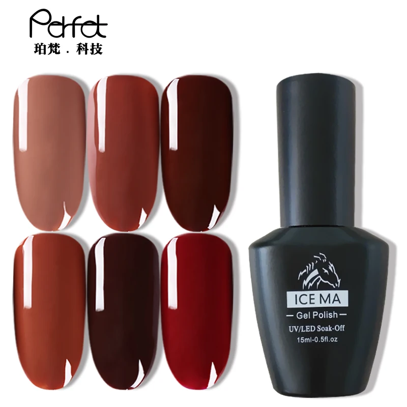 

ICE MA Attractive Organic Coffee Series UV Gel Nail Polish Hybrid Nail Gel Polish with Free Sample