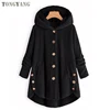 TONGYANG Ladies Long Jacket Elegant Faux Fur Coat Women 2019 Autumn Winter Warm Soft Fur Jacket