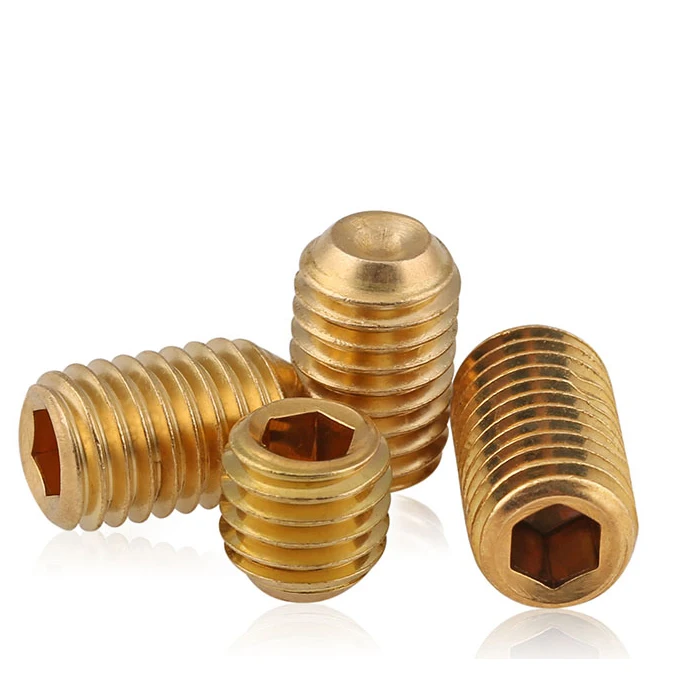 
DIN 913 Brass flat piont Hexagon socket set screws 