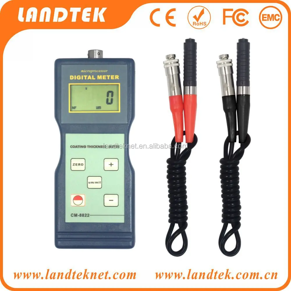CM-8822 Paint Coating Thickness Meter Gauge F/&NF Probes 0~1000 um free shipping