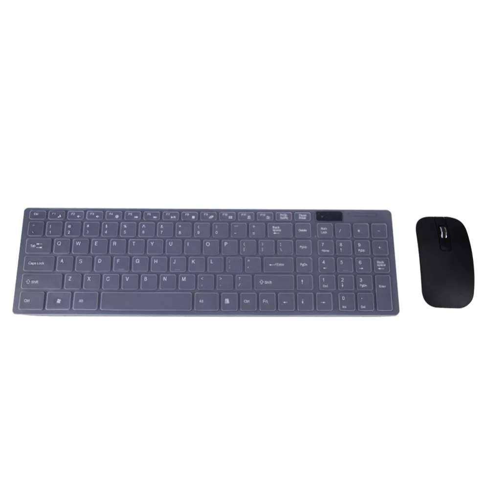 

New Black 2.4G Optical Wireless Keyboard and Mouse USB Receiver +Keypad Film Kit for PC Computer Desktop Laptop Notebook