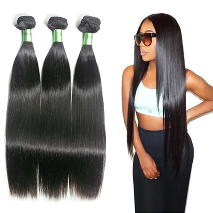 

brazilian virgin human hair straight 40 inch hair weaving 8a grade brazilian hair