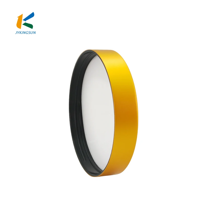 
89/400 gold metal aluminum lid round for wide mouth jar 