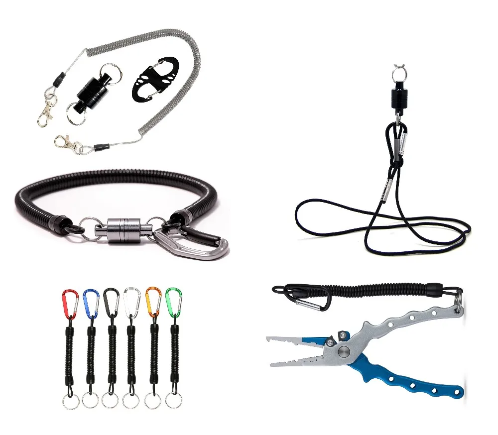 Magnetic Flying Fishing Net Release Holder Mit Dehnbarer Feder Schnur