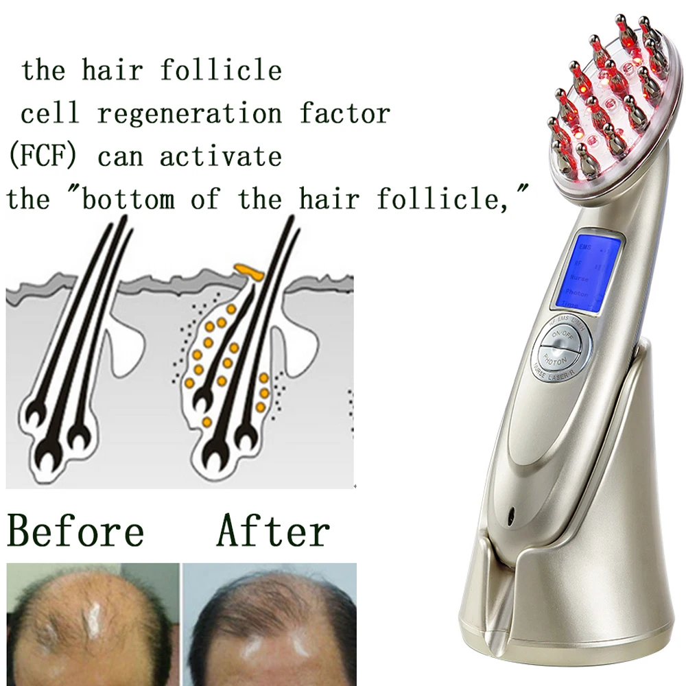 Hair Led Brush Electric Laser Hair Growth Comb Anti Hair Loss