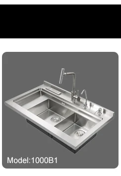 Zhongshan Aifia 304 handmade kitchen sink topmount double sinks kitchen JDBJC-900-A1 handmade kitchen washing sink