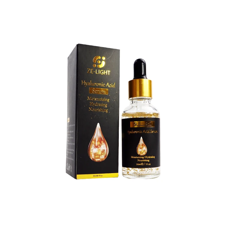 

Private Label 100% Pure Moisturizing Hyaluronic Acid 24k Nano Gold Serum