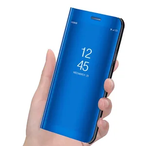 Mirror Flip Leather Mobile Cover Samsung Galaxy S10
