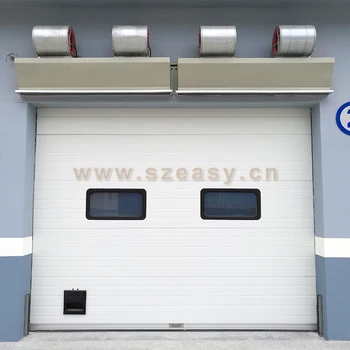 फैक्टरी निर्माता प्रत्यक्ष बिक्री एल्यूमीनियम औद्योगिक अनुभागीय उपरि दरवाजे