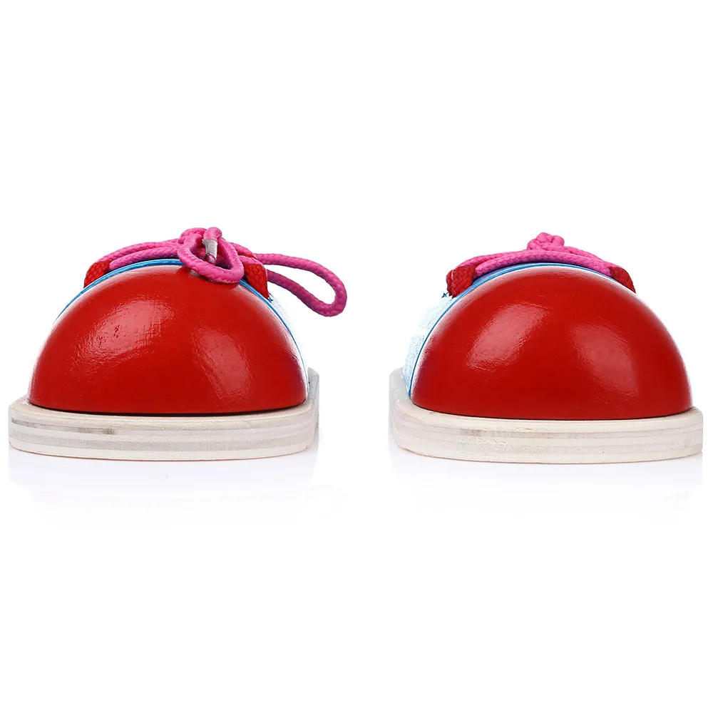 Zapatos de Cordones Niños Madera del Niño Niños Juguetes de enseñanza Corbata Cordones