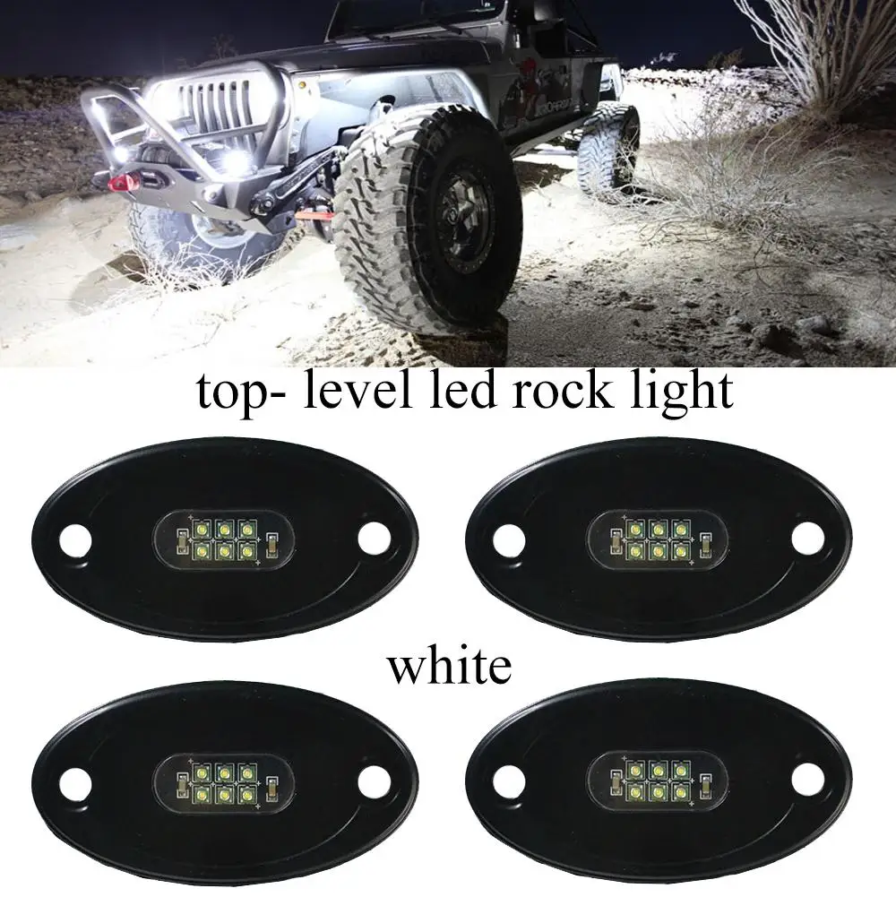 4x4 accessories Vehicle Bluetooth Remote RGBW Multi-Color LED Rock Light