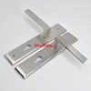 stainless steel lever door handle on square back plate,Stainless steel outside door Handle lock shell cover door plate