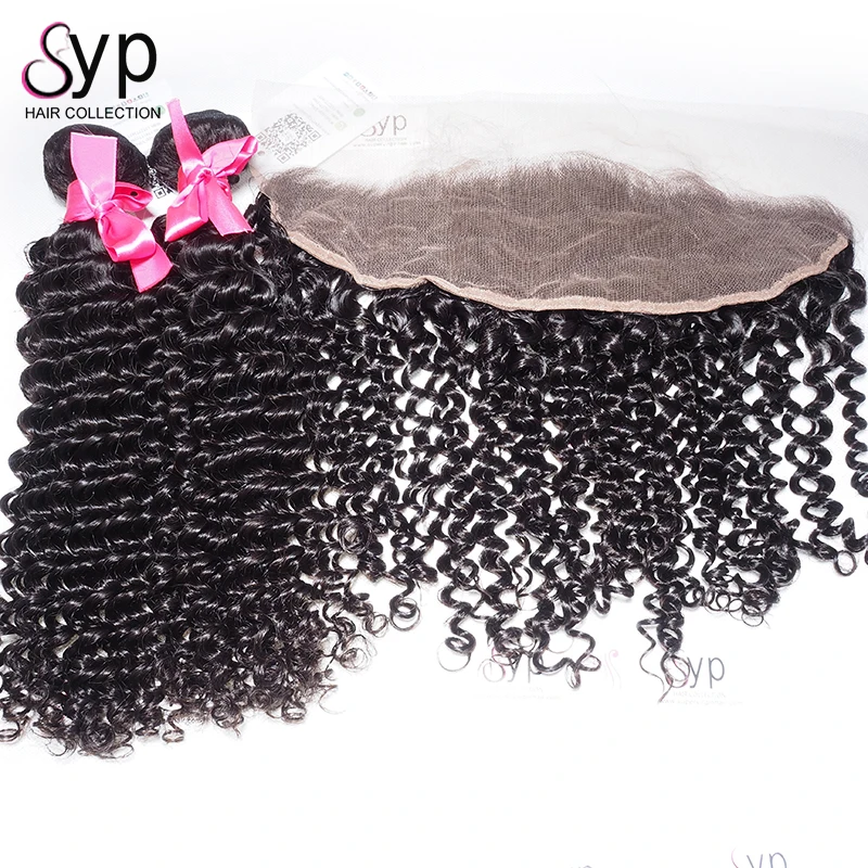 

100 % Human Virgin Burmese Deep Curly Extensions For Natural Hair Grade 9A with Swiss Lace Frontal, N/a