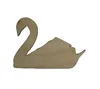 2018 blank christmas wood yard decorations in swan shape for DIY made in China