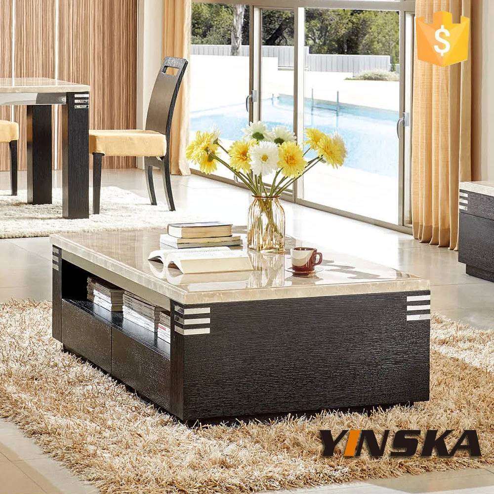 Moderne metalen donkere opium salontafel teak houten tafels ...