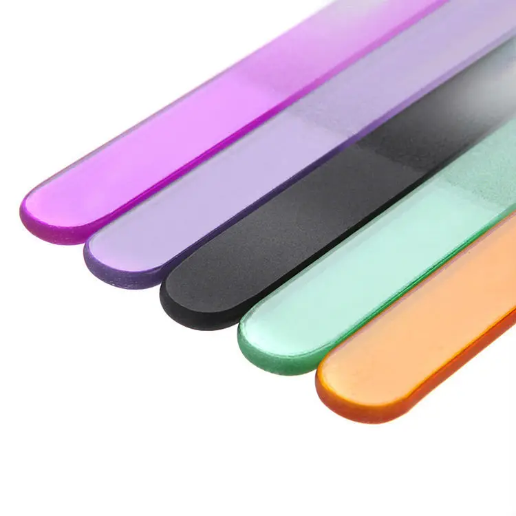 Oem Custom Printed Colorful Double Side Glass Nail File