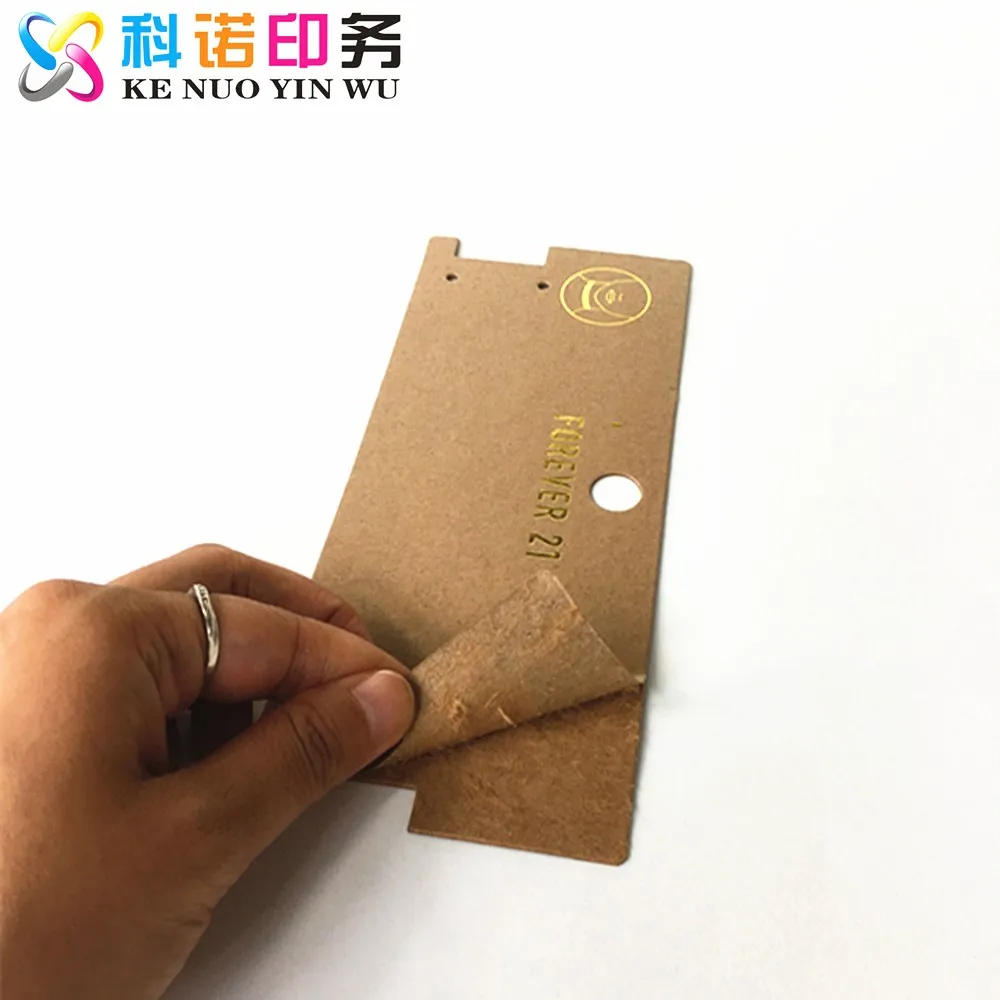 Custom Brown Headband Hanging Jewelry Cards For Backer Package Card