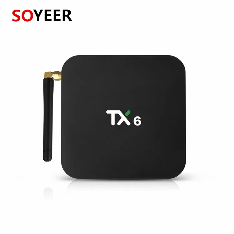 

TX6 tv box allwinner H6 DDR3 4G 32G for Android 9.0 BT4.1 set top tv box AC2X2 wifi