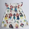 Newest toddler girls princess dress lovely children's cartoon princess pearl sleeve spring /summer new year dress