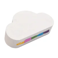 

Cloud Rainbow Bath Fizzies with Colorful Embeds Large Diffuse Floating Bubble Kids Fun Bath Bomb
