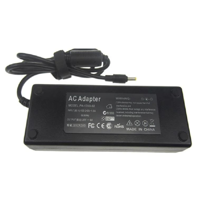 

100 240v 50HZ60hz laptop ac adapter 20v 6a 120w dc5.5*2.5mm power adapter for Acer