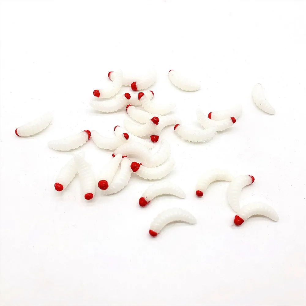 4克软毛蚕丝虫红头夜光蛆