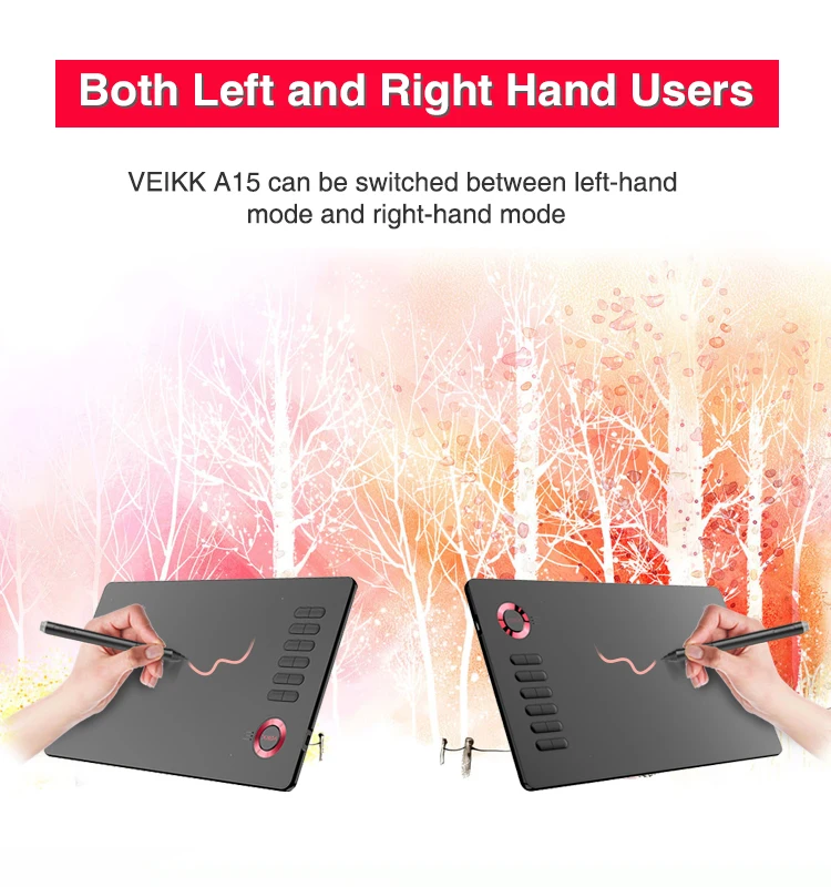 Veikk A15 New Model Graphics Tablet Drawing Software For Graphics