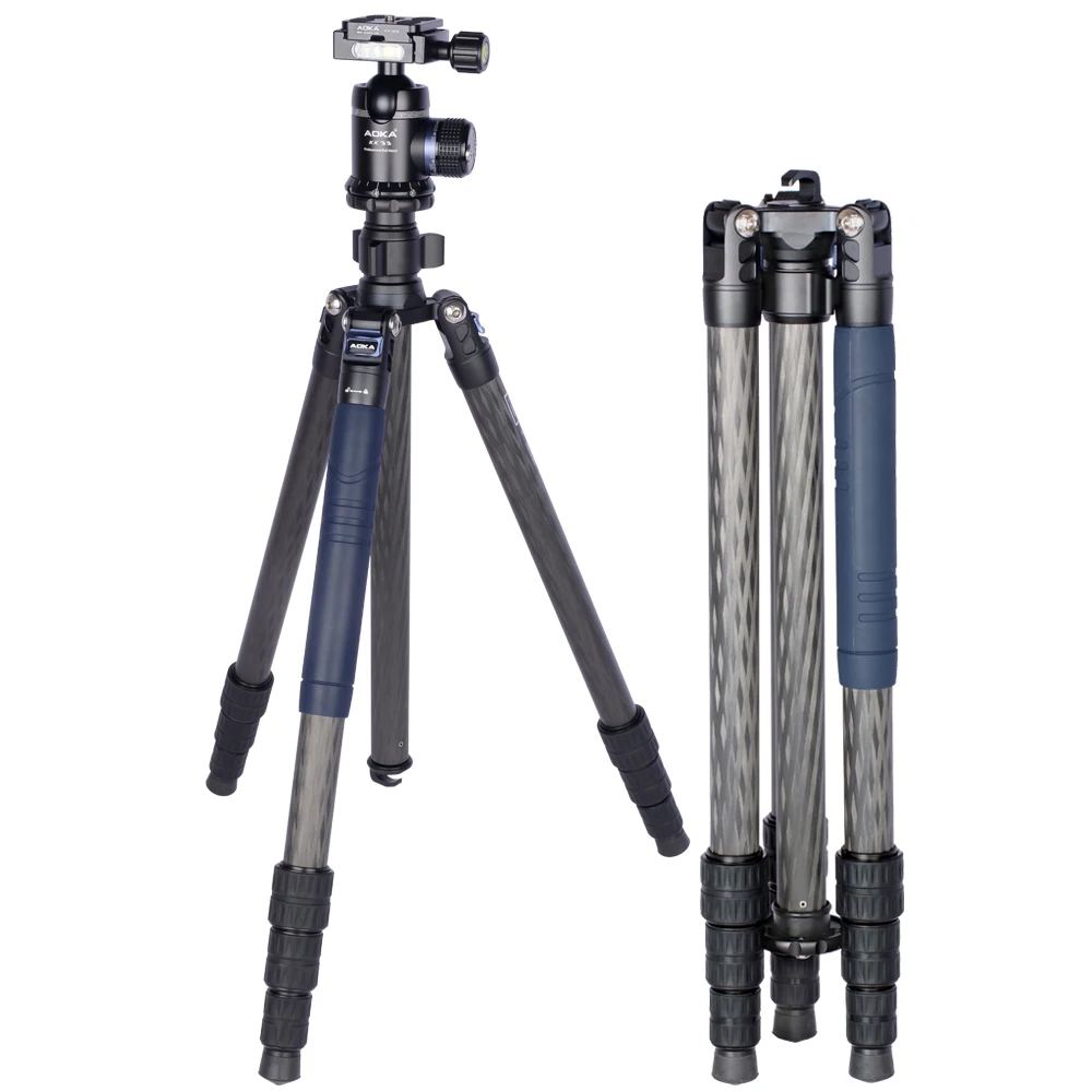 

Heavy duty hunting video digital dslr carbon fiber camera tripod, Blue