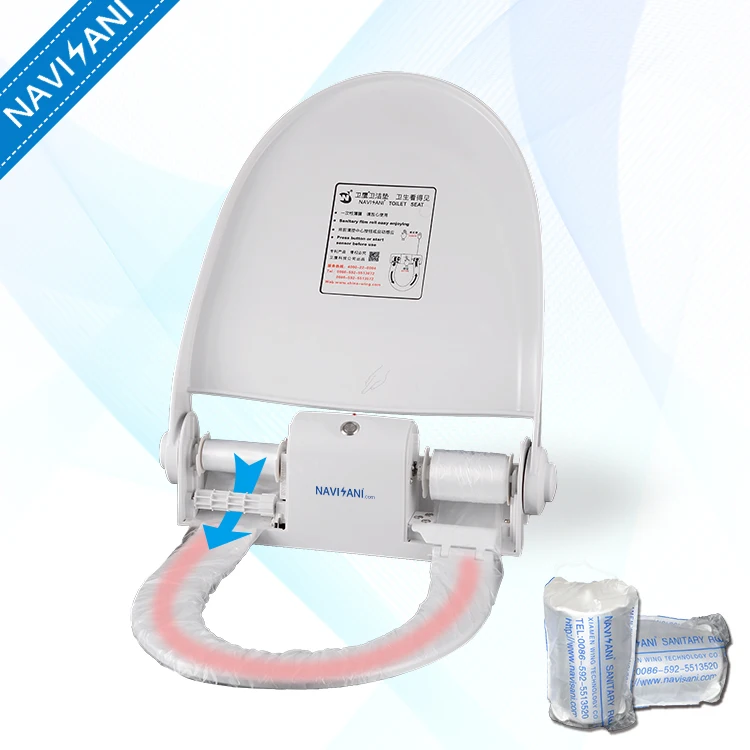 Hygienic Smart Heated Toilet Seat Cover For Public Restrooms Cleaning
