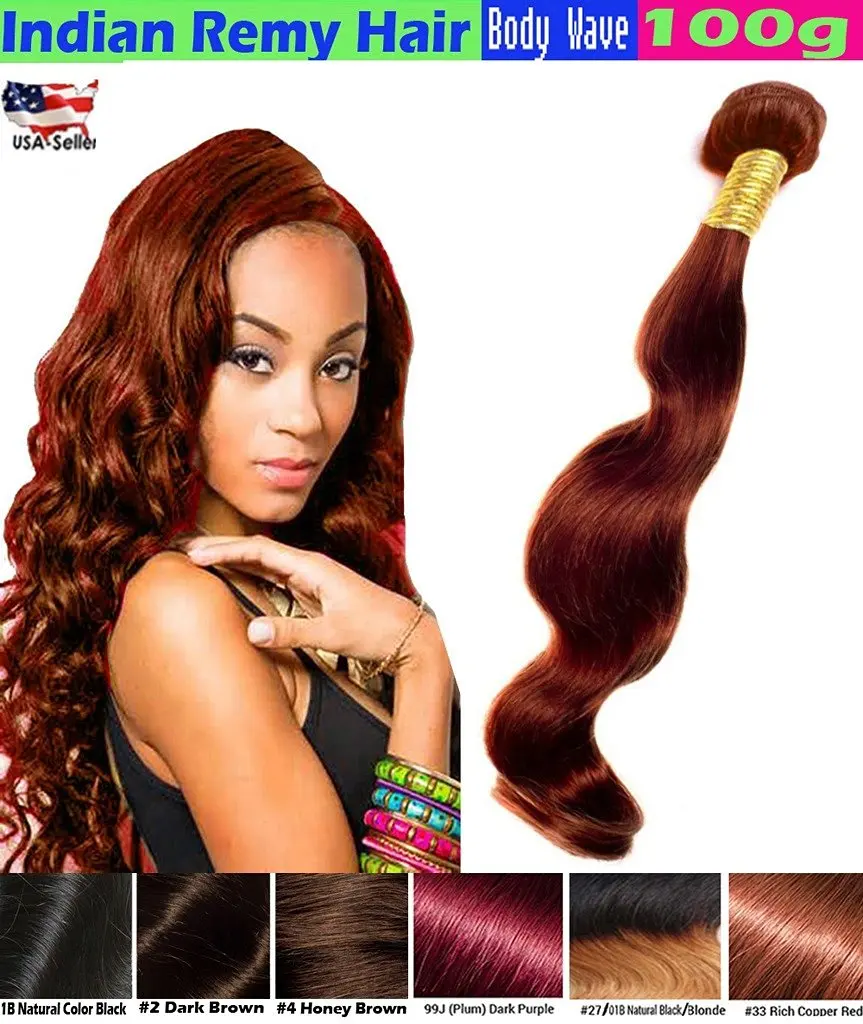 Auburn Color Weave Find Deals On Line At Get Quotations 1 Best Er Ecowboy Body Wave Indian Human Hair 6a Bundle Weave Extensions Great