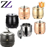 

Soup warmer kettle kitchen equipment restaurant buffet stainless steel electric soup warming heating pot