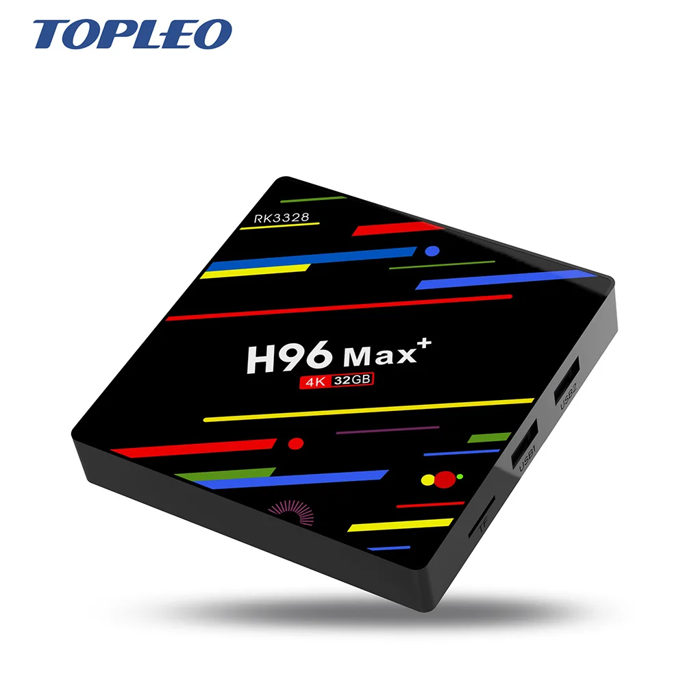 

Hot sale new creation H96 Max+ 2gb 16gb H.265 4K Rockchip RK3328 android smart tv set box