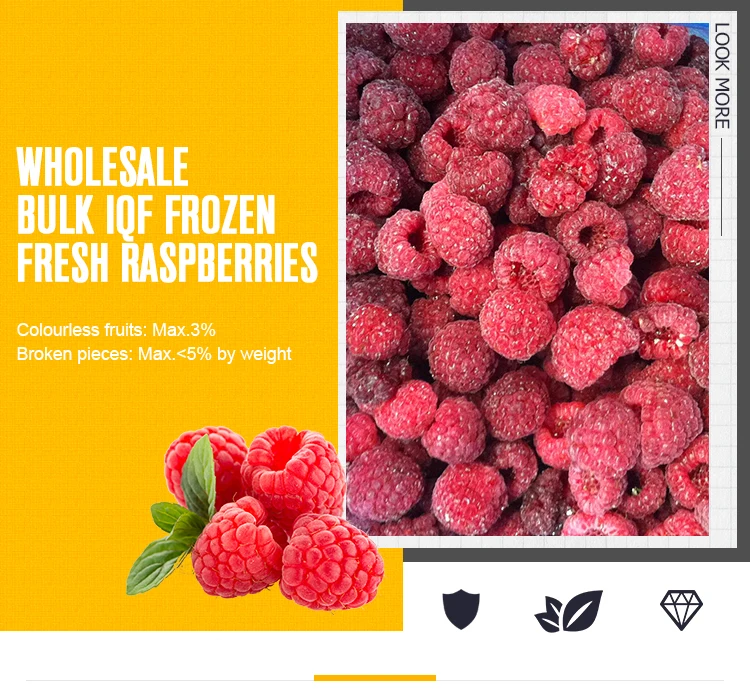 Best Selling Iqf Frozen Whole Raspberries Organic Buy Frozen Fruit