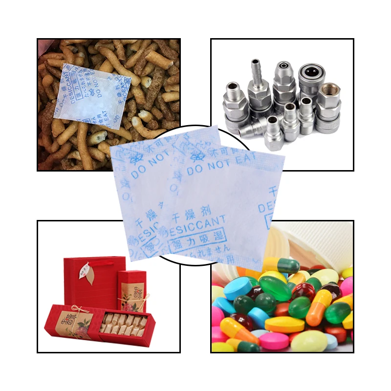
Shenzhen high absorption food grade silica gel desiccant bag supplier 