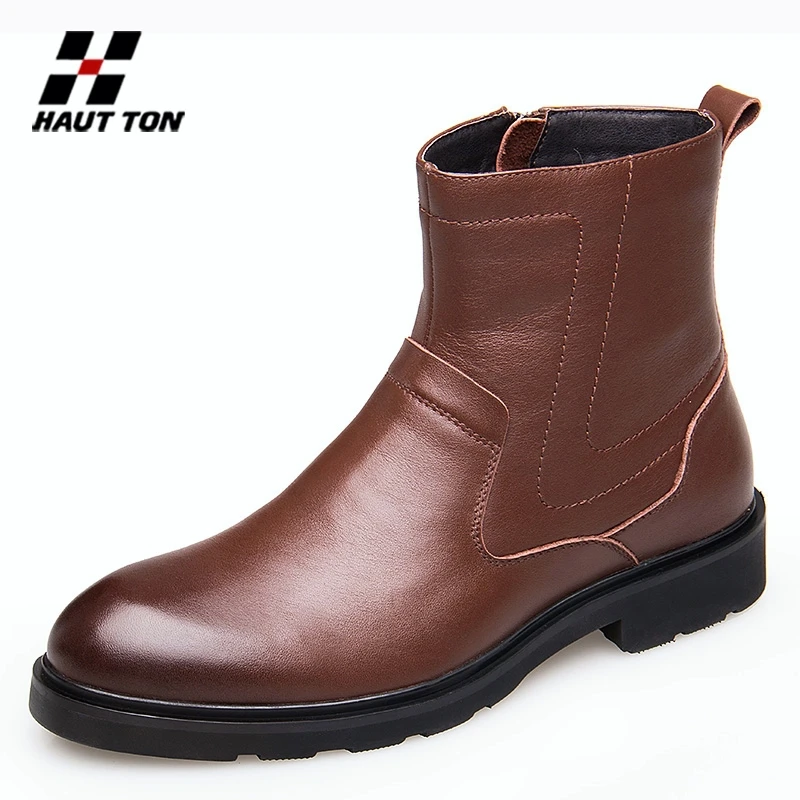 Wholesale man genuine leather boots new fashion footwear boots