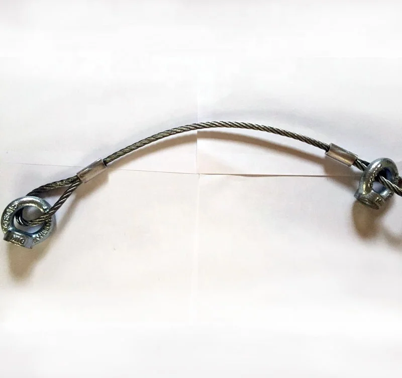 
steel cable with two eye nuts 