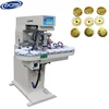 Clothing Metal Buttons Tampography Pad Printing Machine With 4Color