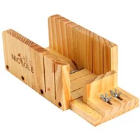 

Loaf Soap Cutter Tools Wooden Box With Stainless Steel Blade Soap Cold Processing