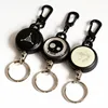 Steel Rope Burglar Tool Retractable Key Recoil Ring Pull Chain Clip Keychain