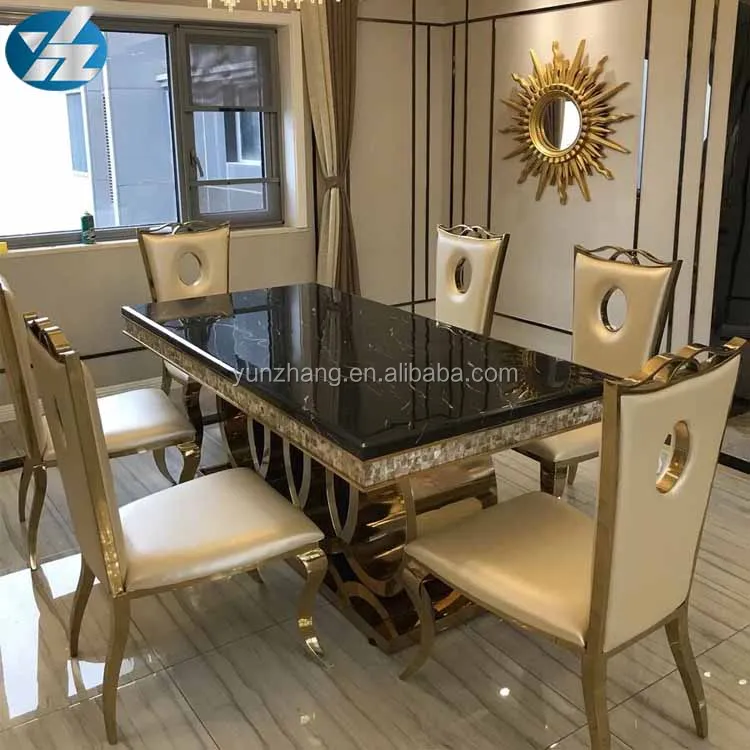 
European Classical Royal Marble Dining Table 